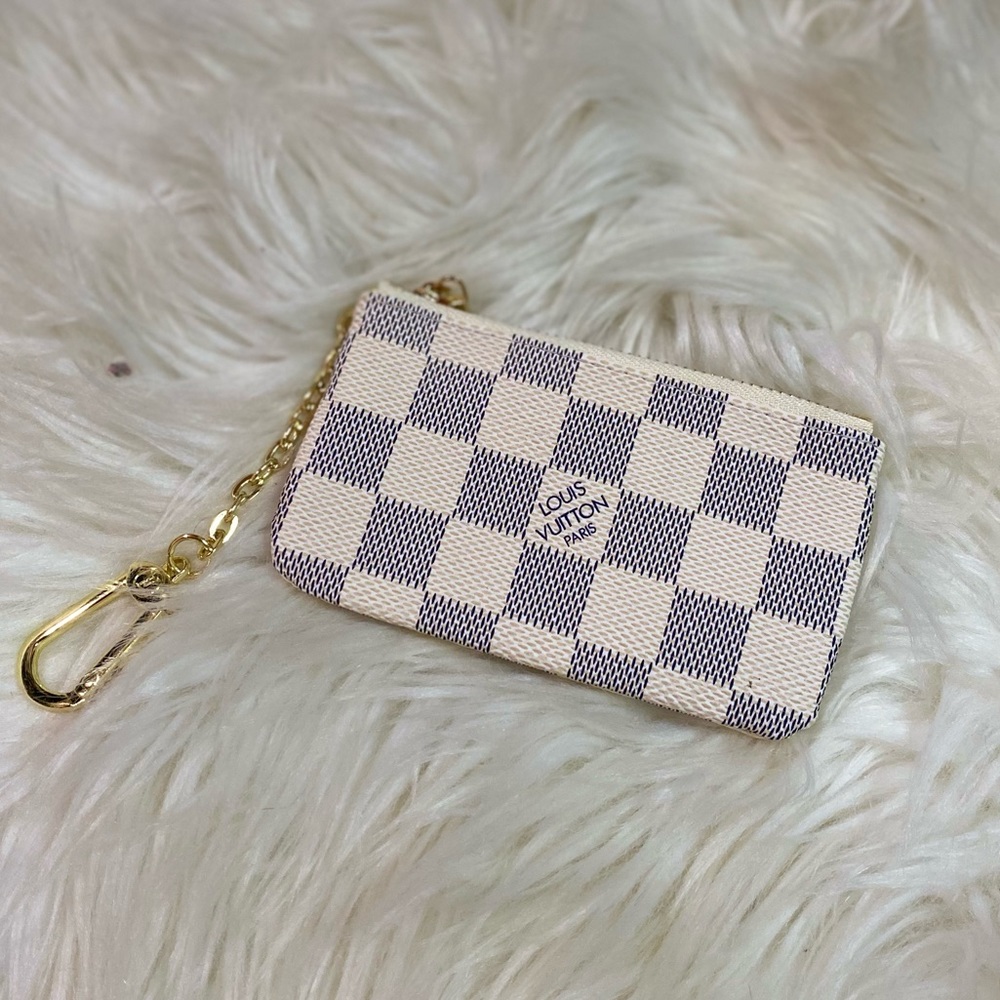 Checkered coin purse